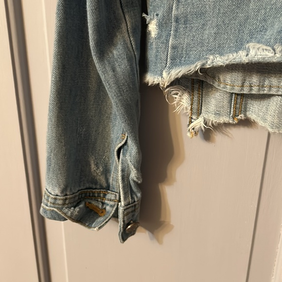 Kancan Los Angeles Denim Cropped Jacket - Picture 6 of 8